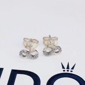 Pandora Sparkling Infinity Stud Earrings